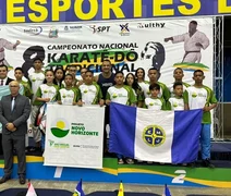Projeto do interior de AL conquista 8 medalhas no Campeonato Brasileiro de Karatê