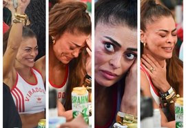 Juliana Paes se emociona com título da Viradouro