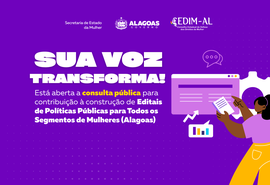 Secretaria da Mulher abre consulta para basear editais de políticas pública