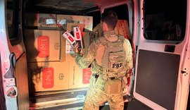 PRF intercepta carga milionária de cigarros ilegais na Região Metropolitana de Maceió