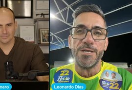 Eduardo Bolsonaro declara Leonardo Dias como seu candidato a deputado estadual em Alagoas