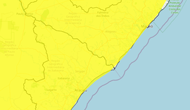 Inmet emite alerta de chuvas intensas em todo estado de Alagoas