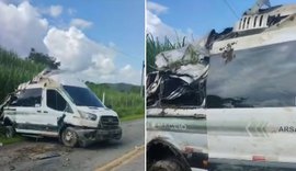 Colisão entre caminhões, van e carro ﻿deixa um morto e feridos ﻿na BR-424