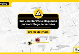 Rua no Centro de Maceió será interditada a partir desta quinta (7)