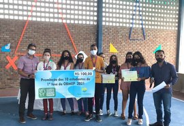 Alunos de Branquinha recebem premiação por destaque na OBMEP
