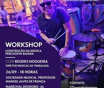 Diretor musical da Timbalada, músico alagoano realiza workshop em Marechal Deodoro
