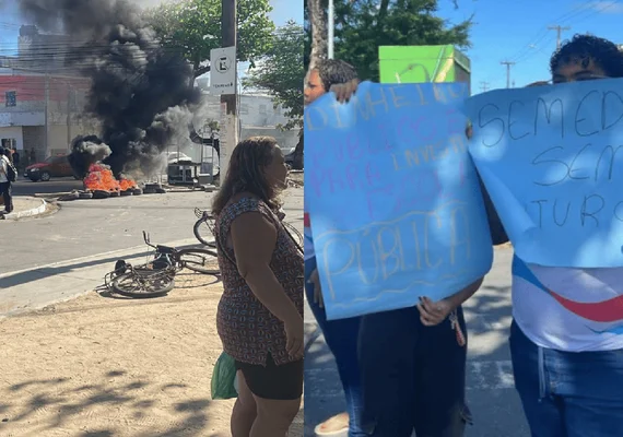 Estudantes protestam em Maceió contra salas sem ventilação e cobram Seduc