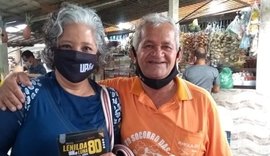 Lenilda defende a agricultura familiar e fala com feirantes no tabuleiro