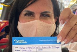 Gretchen é vacinada contra a covid-19 e faz publicação agradecendo ao SUS