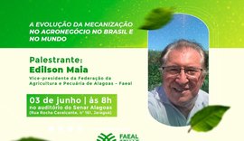 Vice-presidente da Faeal faz palestra sobre mecanização agrícola