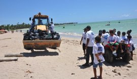 Mutirão retira 1 tonelada de lixo das praias de Porto de Pedras