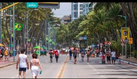 Rua Aberta funciona das 8h às 18h em Maceió nesta segunda-feira