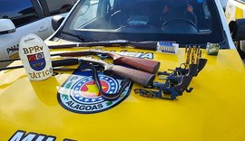 Polícia prende três suspeitos e apreende seis armas em Mata Grande