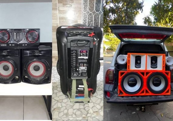 Na Base do Sossego: equipes do 1º BPM apreendem mais três equipamentos de som