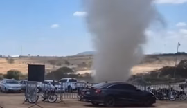 Redemoinhos de poeira surpreendem em AL e refletem clima seco do período