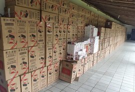 Polícia apreende 275 mil pacotes de cigarros contrabandeados em Alagoas