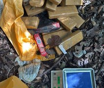 Quase 80 kg de maconha são apreendidos na Grota do Rafael, em Maceió