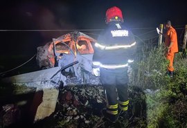 Motorista morre carbonizado após colidir com poste em Porto Calvo