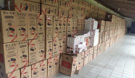 Polícia apreende 275 mil pacotes de cigarros contrabandeados em Alagoas