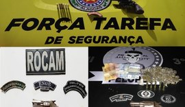 Armas de fogo são apreendidas pela PM em AL