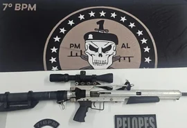 Polícia Militar apreende fuzil de suspeito foragido em Santana do Ipanema