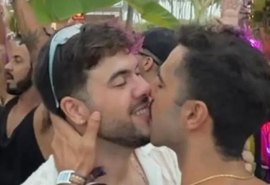 Influenciador alagoano Álvaro Xaro é flagrado aos beijos com ex-BBB