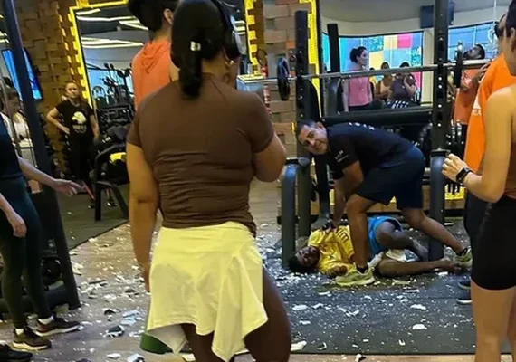 Trabalhador cai de telhado de academia e sofre traumatismo craniano em Arapiraca