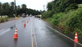 Carro cai em ribanceira e dois ficam feridos na AL-101 Norte