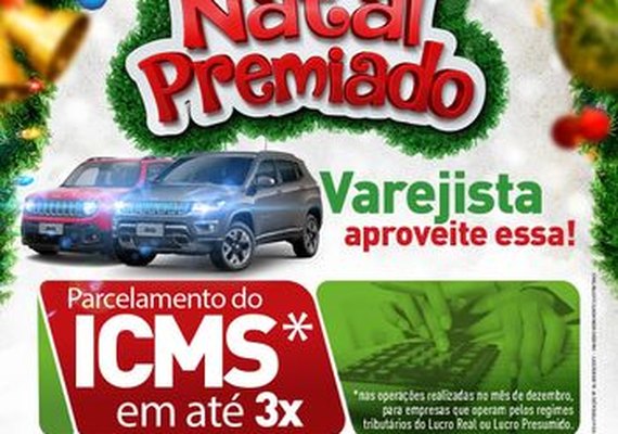 ICMS das vendas de dezembro poderá ser parcelado em três vezes