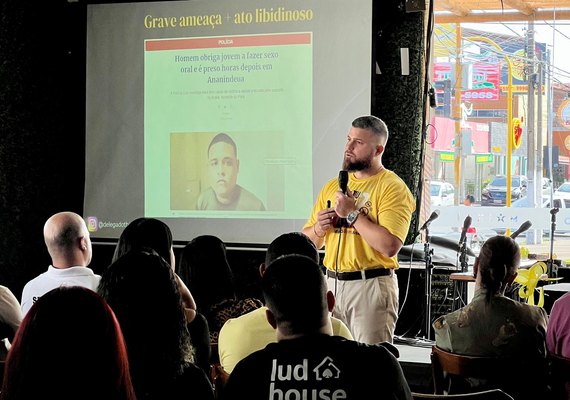 Delegado Thiago Prado ministra palestra em ação do programa