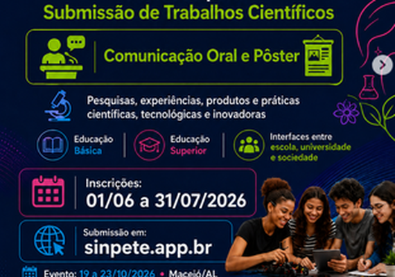 Inscrições abertas para apresentações científicas na Sinpete Nacional