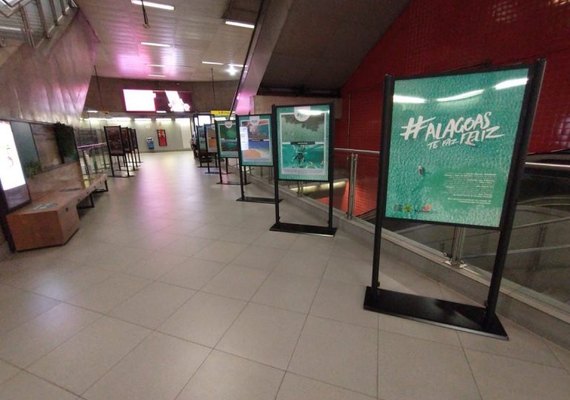 Exposição fotográfica em metrô de São Paulo mostra destinos turísticos alagoanos