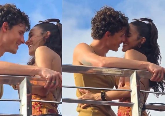 Shawn Mendes e Bruna Marquezine curtem trio de Ivete Sangalo