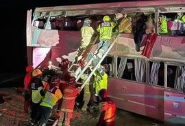 Acidente com ônibus de turismo no Chile deixa duas brasileiras mortas e 33 feridos