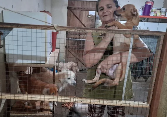 Protetora de animais fará aniversário, e pede rações como presente