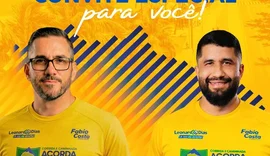 Leonardo Dias e Fábio Costa anunciam corrida “Acorda Brasil” com ato político na orla de Maceió