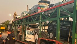 Maconha e cocaína são apreendidas dentro de carro transportado por caminhão-cegonha em AL