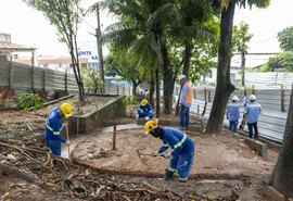Reforma da Praça da Ladeira do Trovão no Bom Parto avança