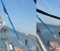Barco comprado no Facebook afunda e mulher fica à deriva por 5 dias
