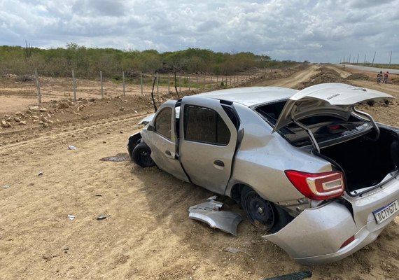 Motorista morre em capotamento zona rural de Girau do Ponciano