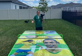 Marta treina nos EUA com camisa de goleiro do CSA e fala sobre rotina na quarentena