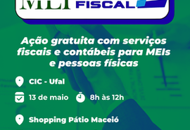 Ação gratuita para abertura de MEI, declaração de IRPF e mais em Maceió