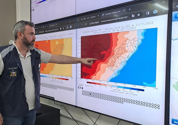 Semarh emite alerta de chuva e ventos fortes para Alagoas